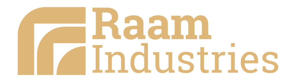 Raam Industries official gold logo